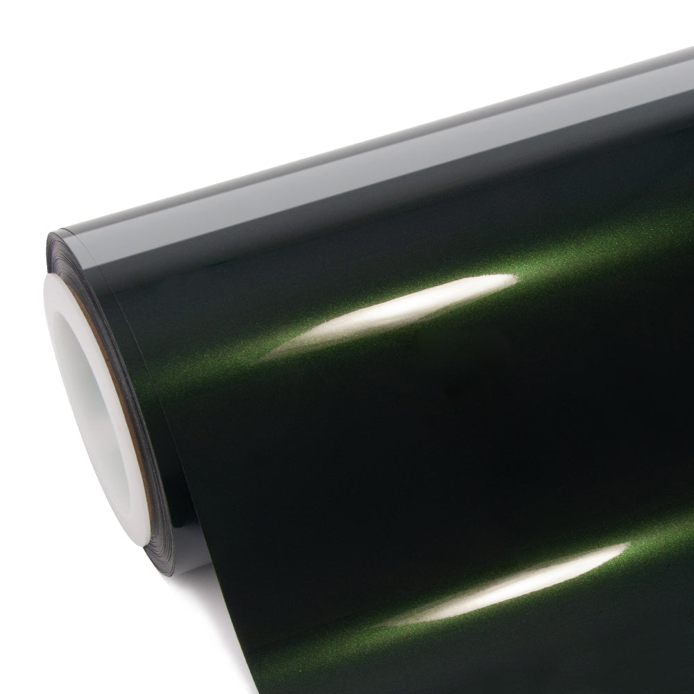 Glossy Metallic Gotland Green wrap roll