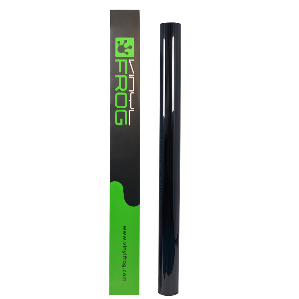 Glossy Metallic Metal Black automotive wrap roll