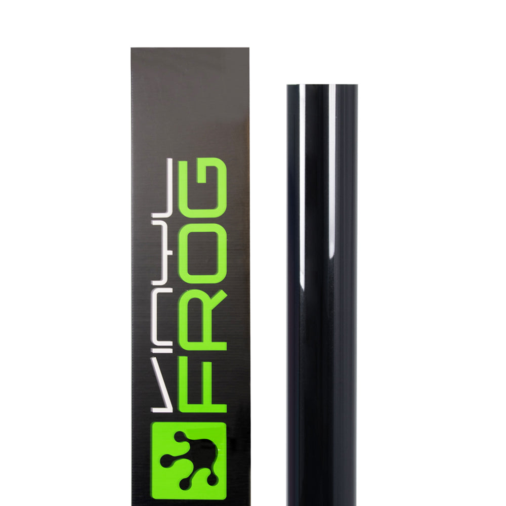 Glossy Metallic Metal Black glossy wrap roll
