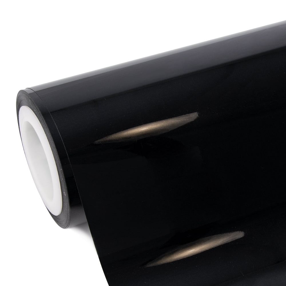Glossy Metallic Metal Black wrap roll