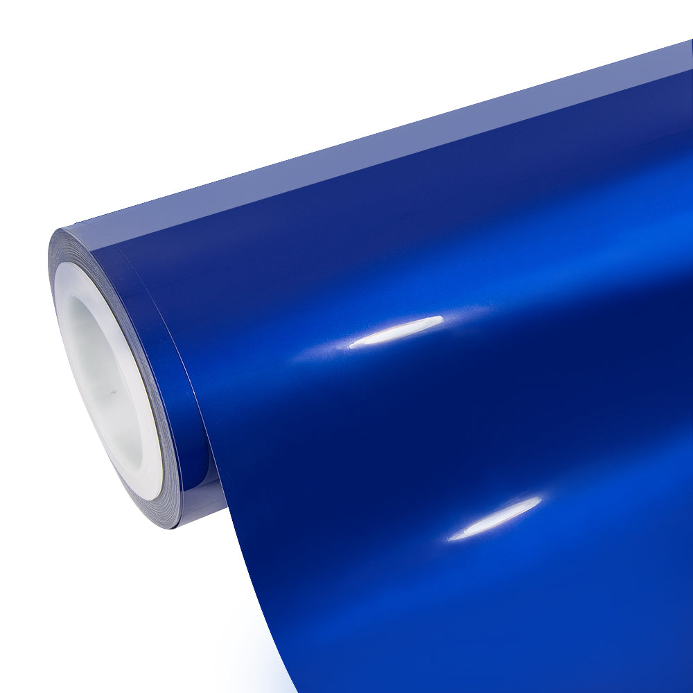Glossy Metallic Pearl Blue car wrap roll