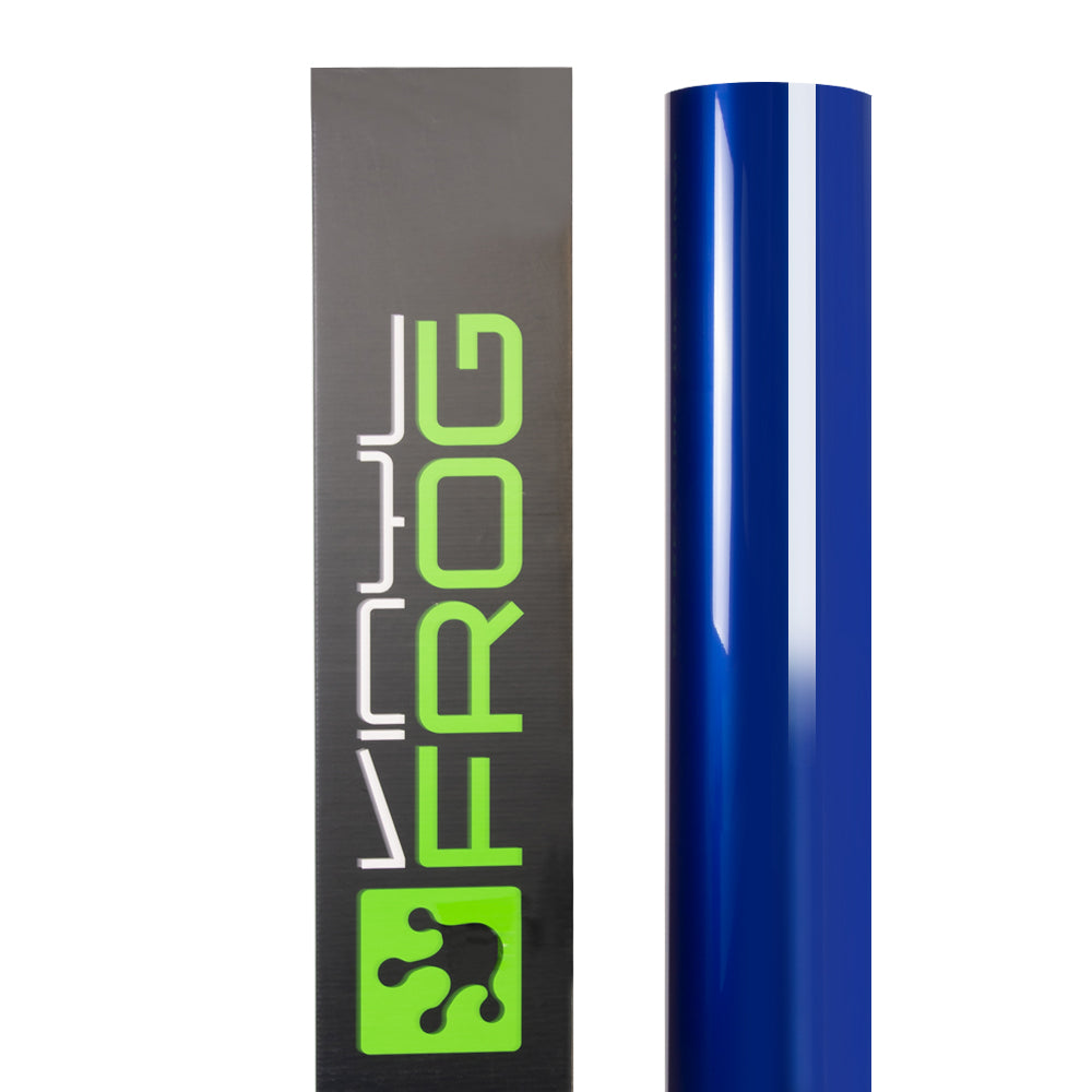 Glossy Metallic Pearl Blue wrapping film roll