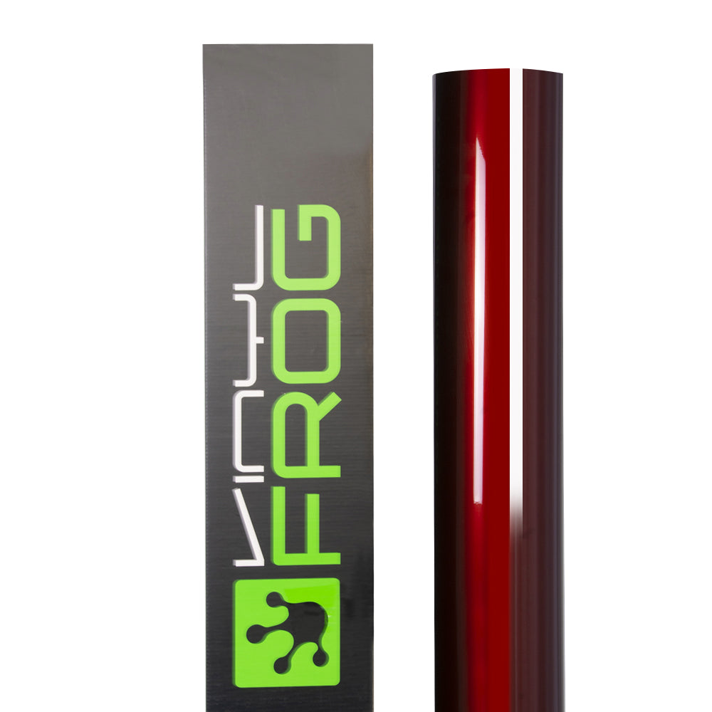 Glossy Metallic Rufous Red automotive wrap roll