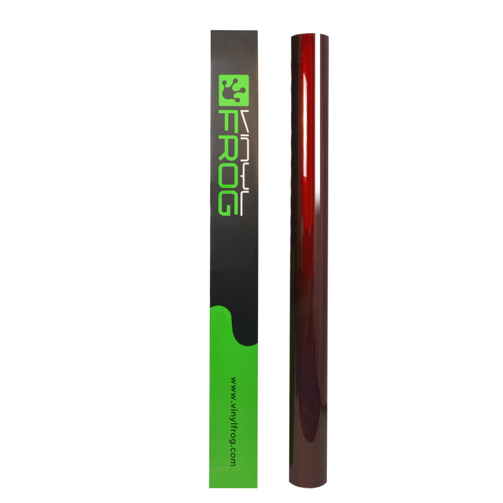 Glossy Metallic Rufous Red car wrap roll