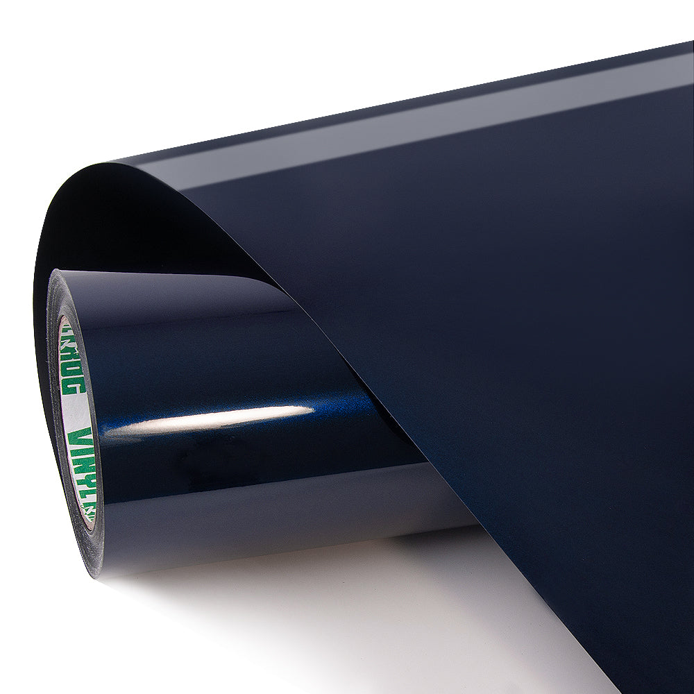 Glossy Metallic Tanzanite Blue vinyl film roll