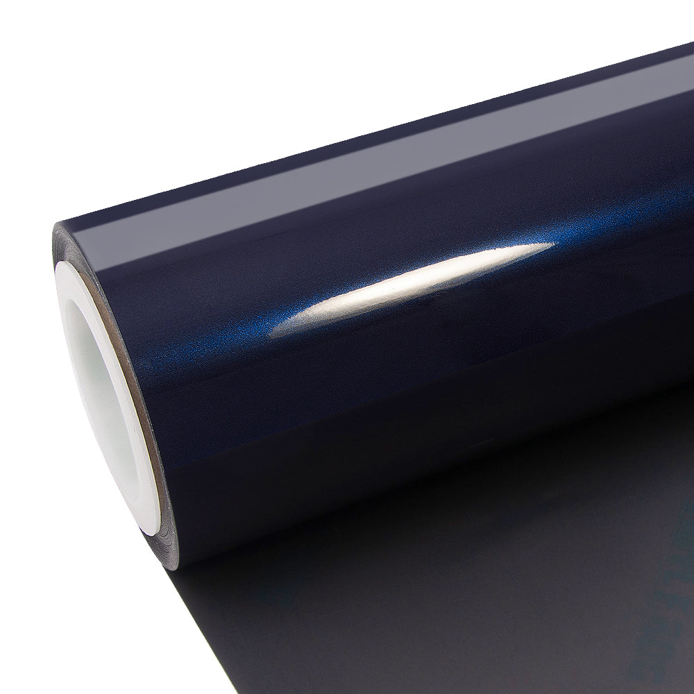 Glossy Metallic Tanzanite Blue vinyl roll