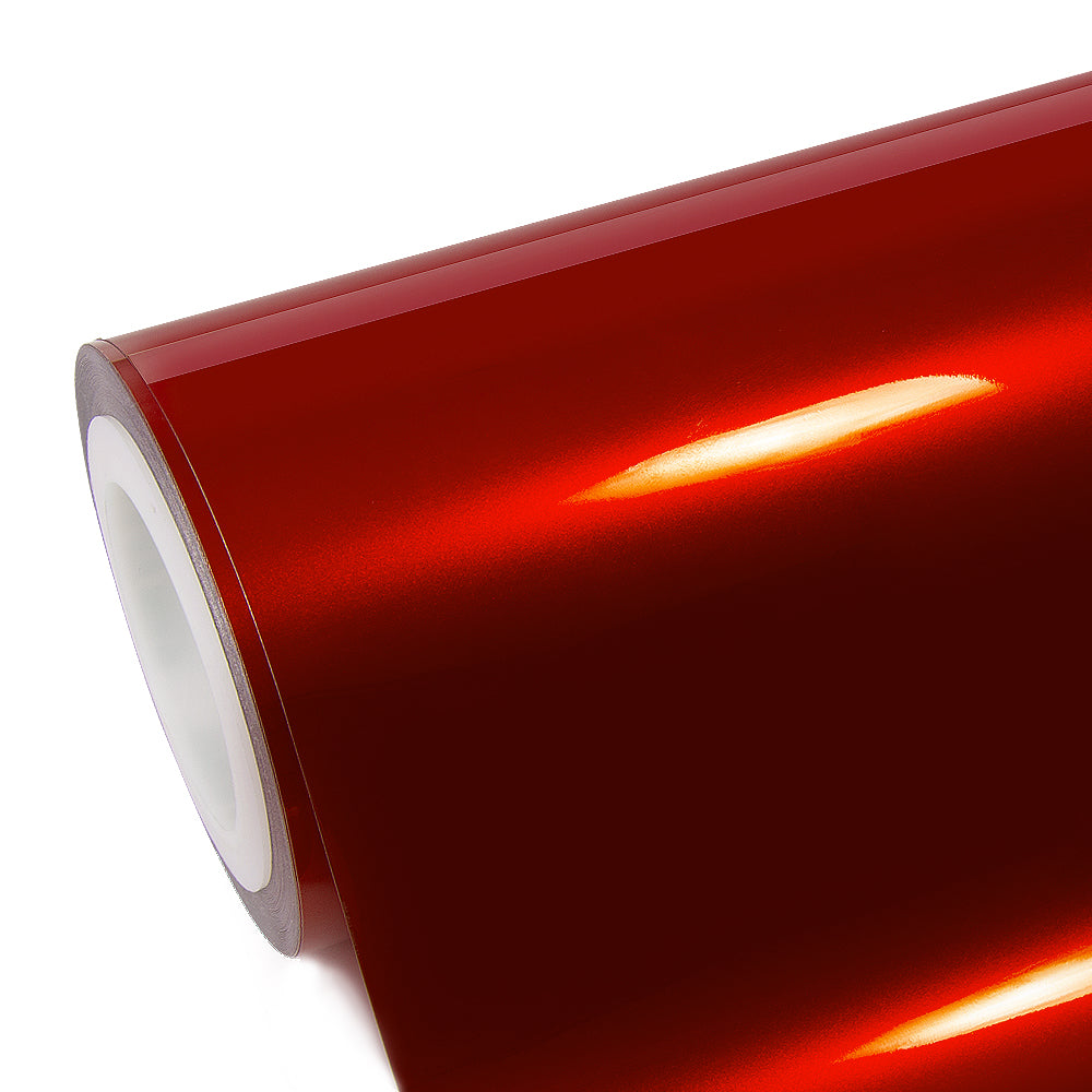 Glossy Metallic Vampire Red wrapping film roll from Vinyl Frog