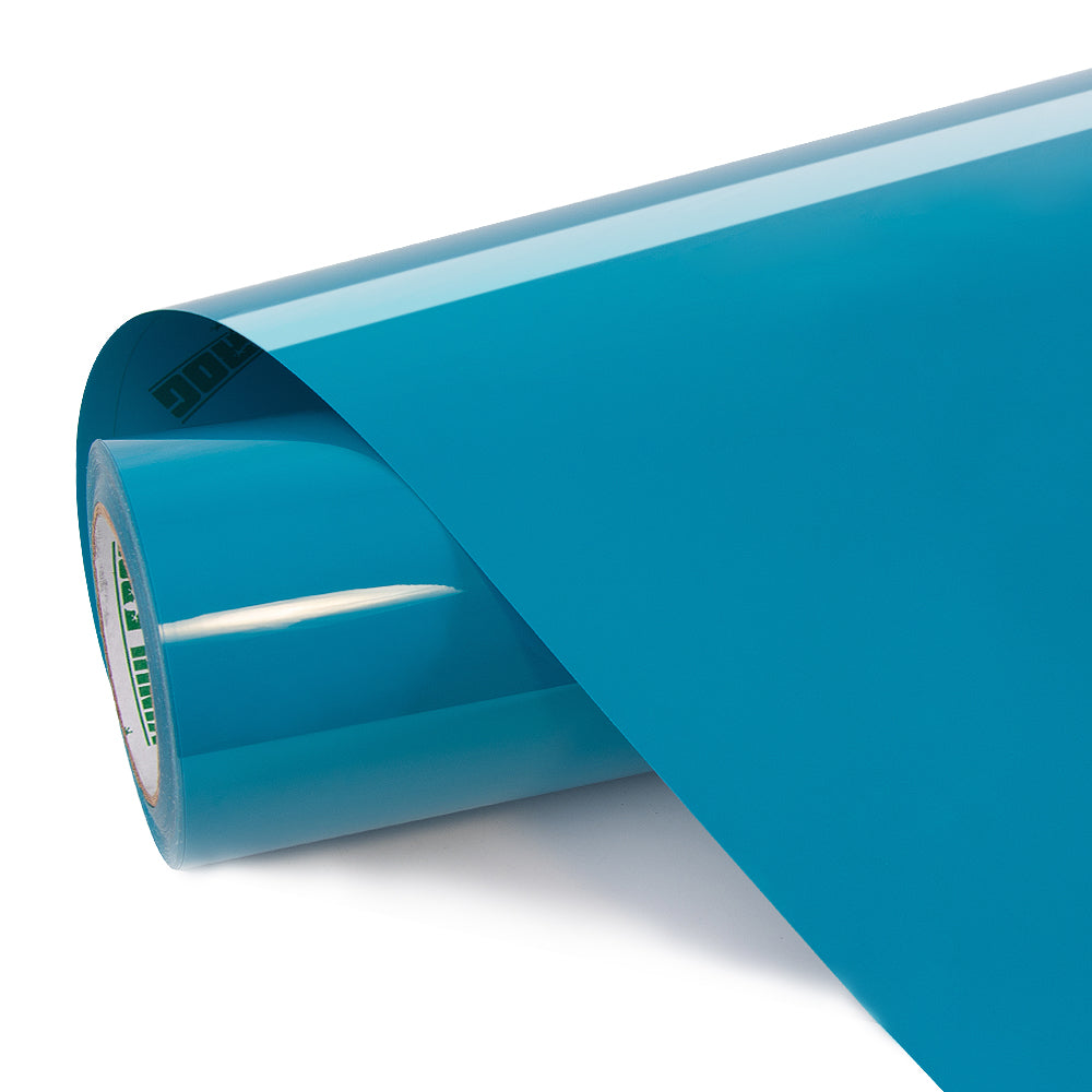 High Glossy Miami Blue vinyl film roll