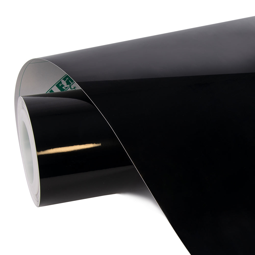 High Glossy Paint Black vinyl film roll.