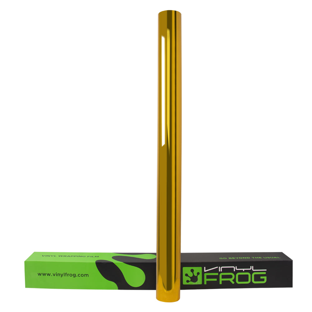 Mirror Chrome Gold automotive wrap roll