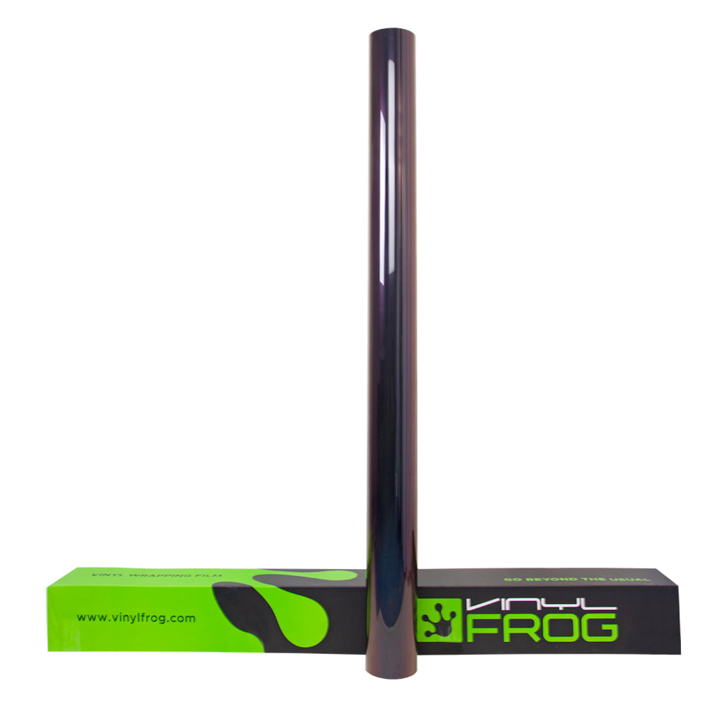 Rainbow Drift Black Red glossy wrap roll