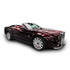 Rolls-Royce convertible wrapped in Glossy Metallic Black Rose vinyl wrap