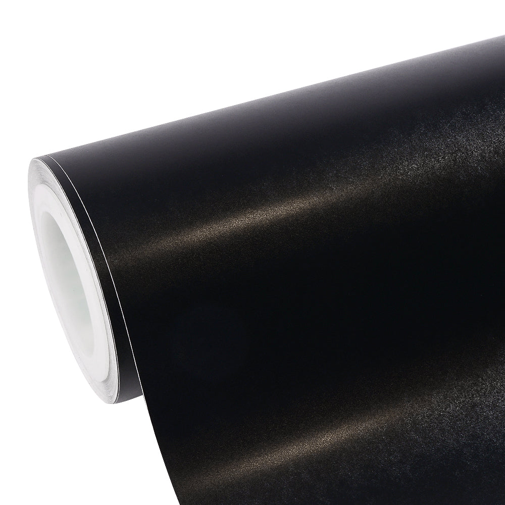 Satin Black car vinyl wrap roll