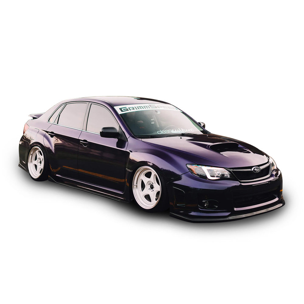 Subaru WRX wrapped in Glossy Metallic Midnight Purple vinyl from Vinyl Frog