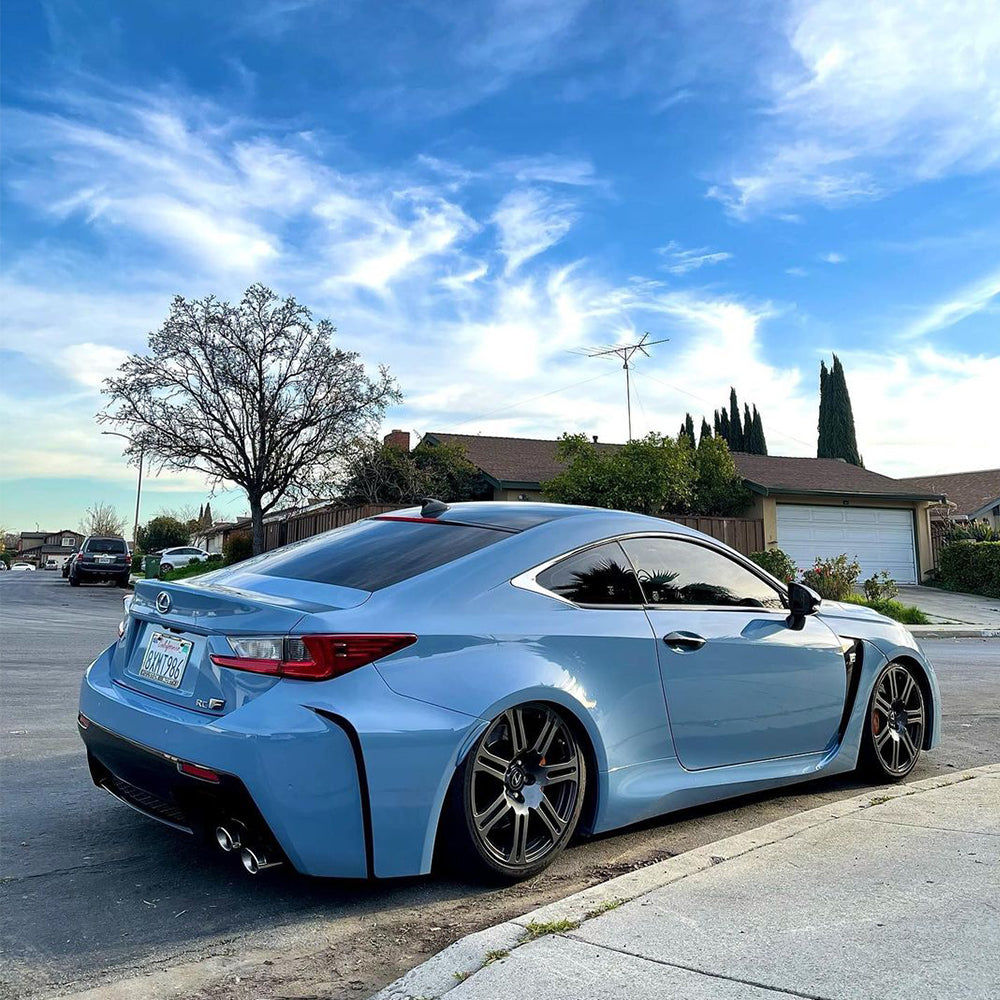 Super Glossy China Blue car wrap.