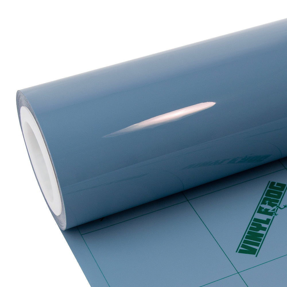 Super Glossy China Blue vinyl roll.