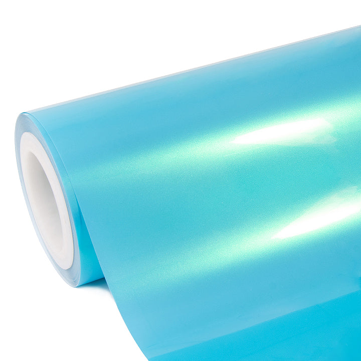 Candy Metallic Neon Light Blue Vinyl Wrap.