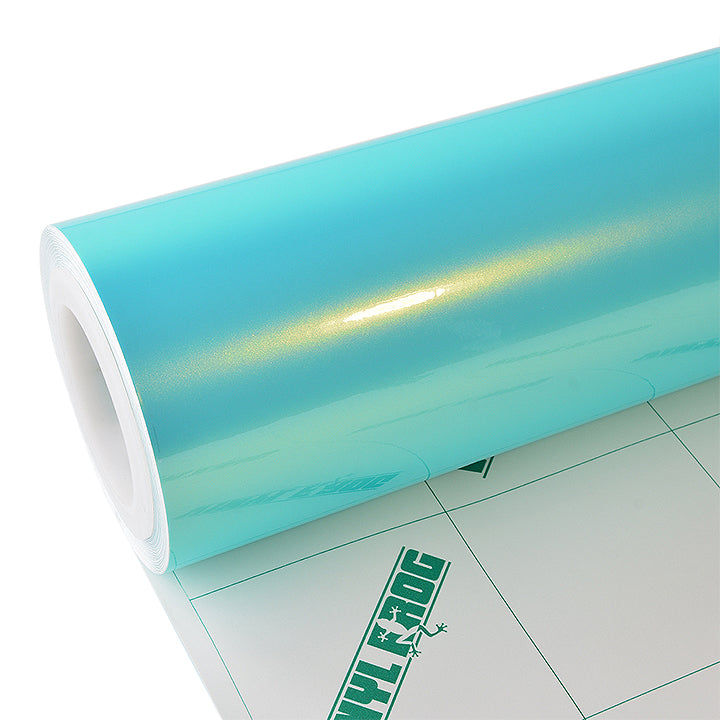 Candy Metallic Neon Ice Blue Vinyl Wrap.