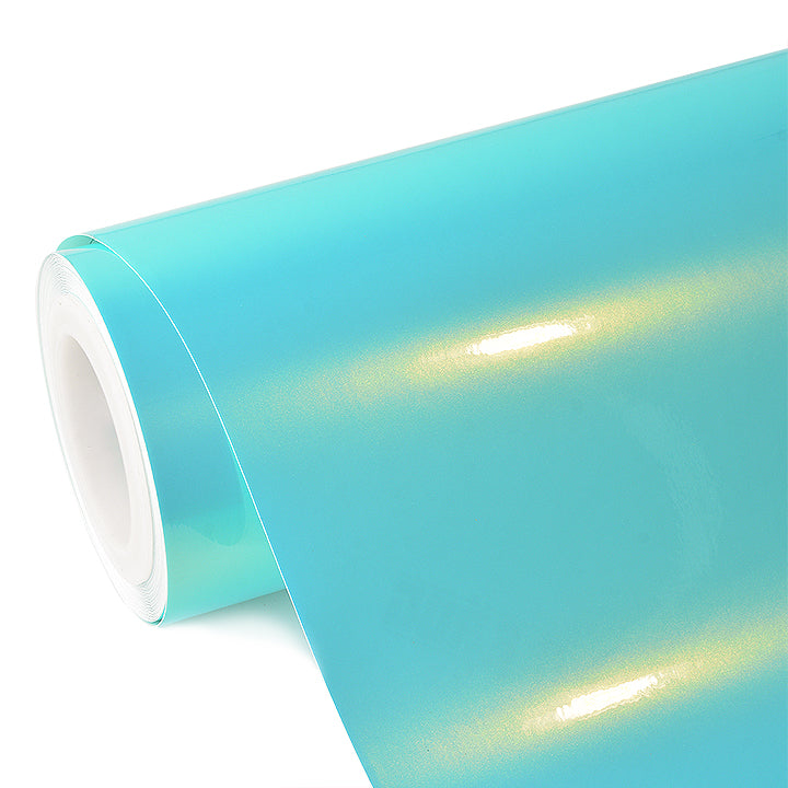 Candy Metallic Neon Ice Blue Vinyl Wrap.