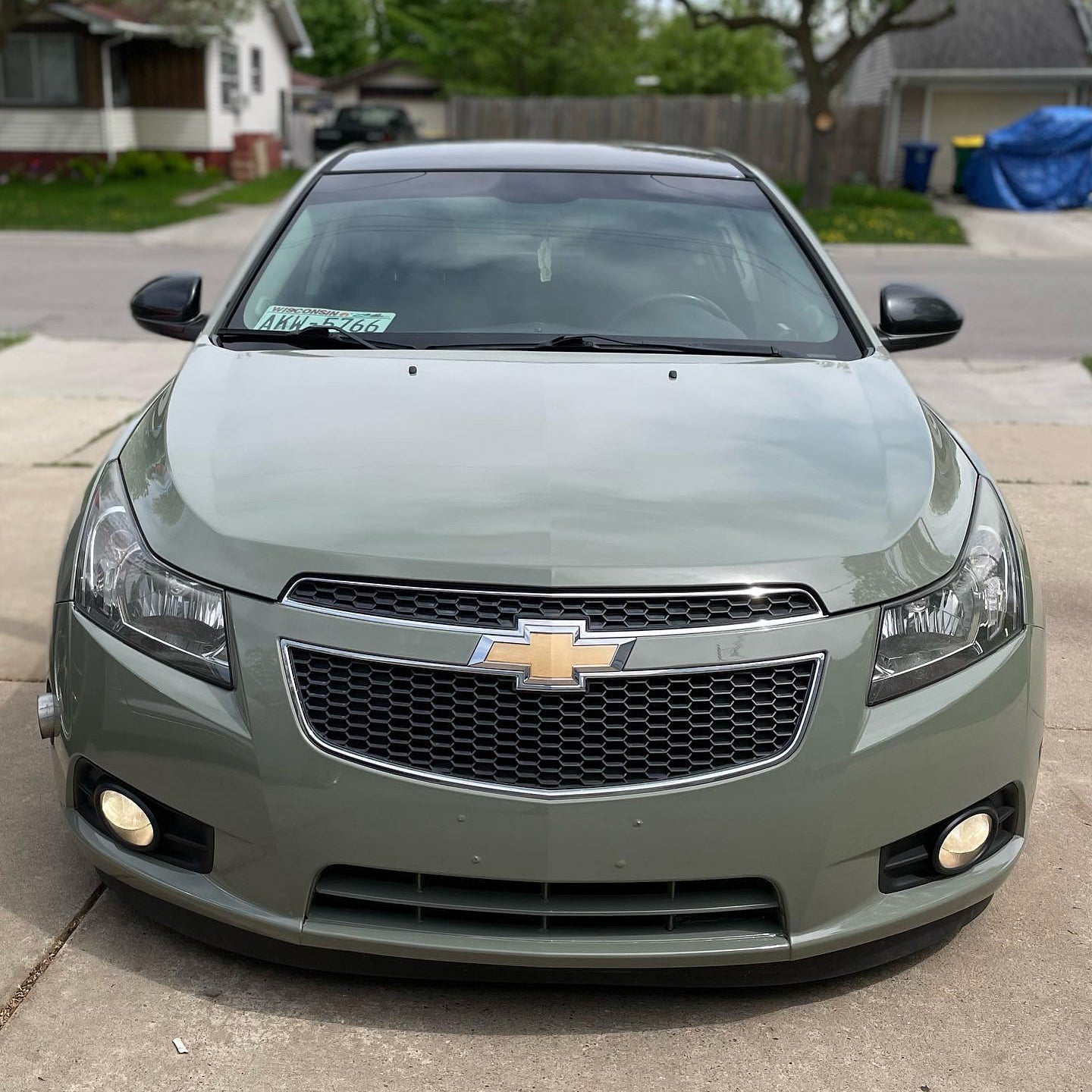 Super Glossy  Khaki Green Vinyl Wrap